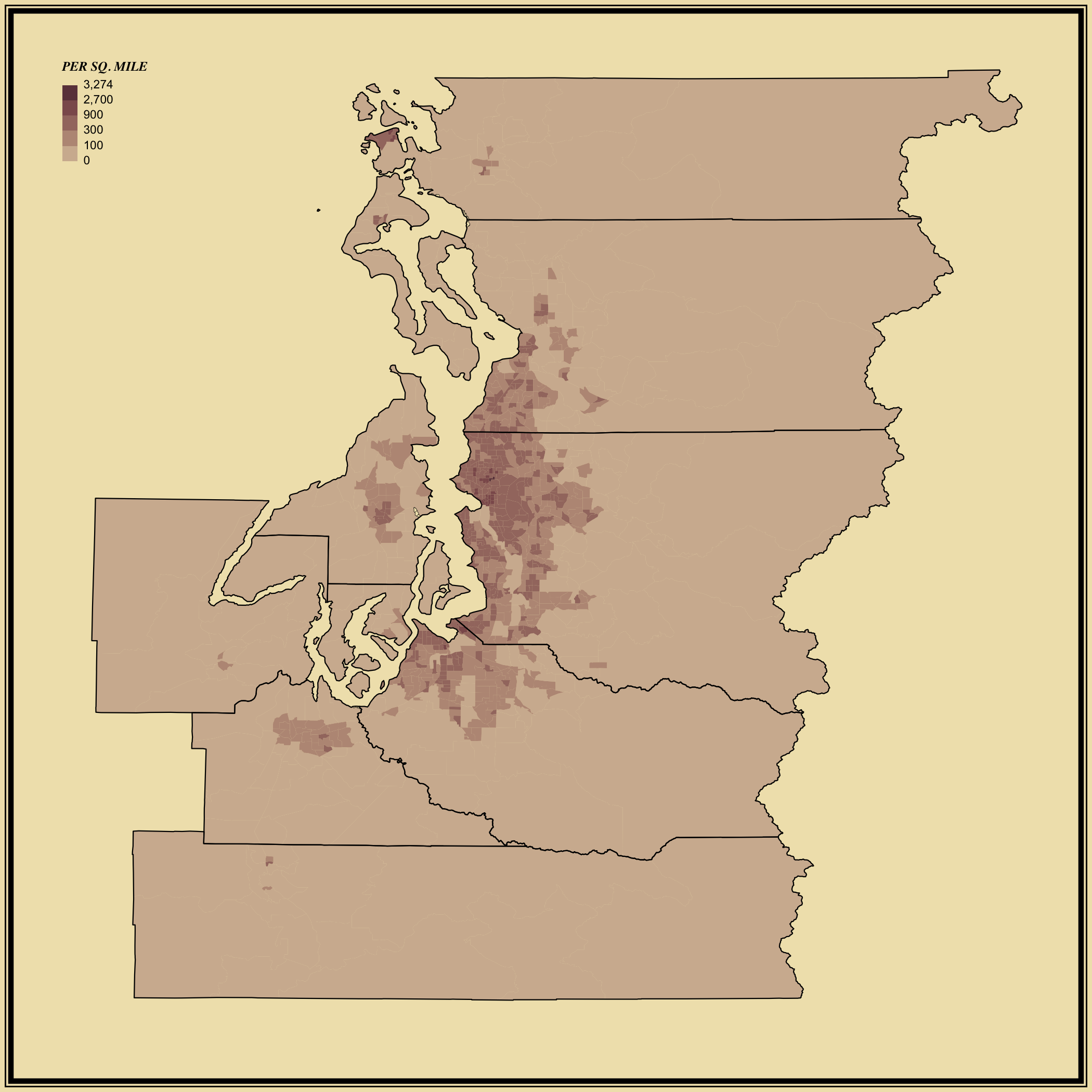 Population Density Statistical Atlas Of The United States