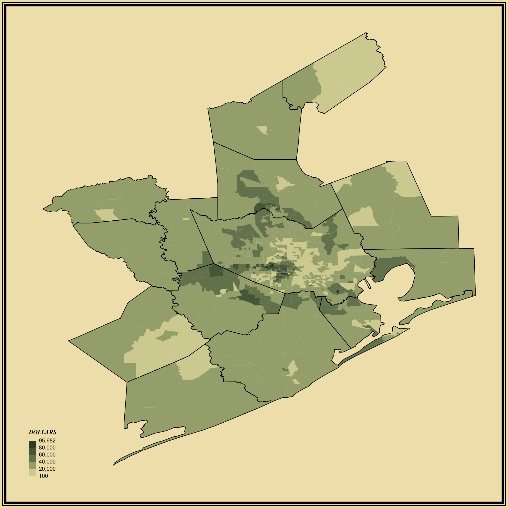 Median Household Income Statistical Atlas Of The United States